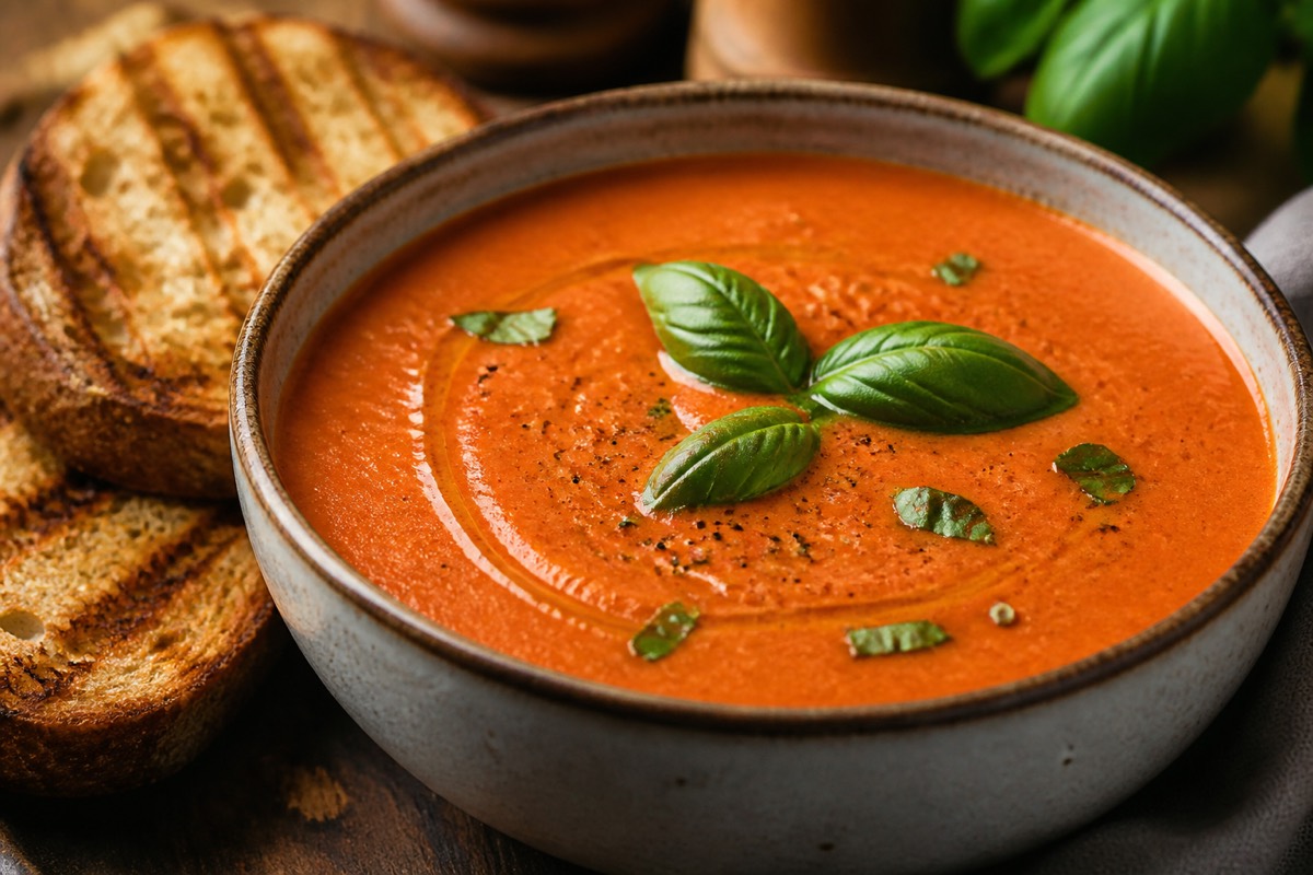 Zuppa di Pomodoro e Basilico